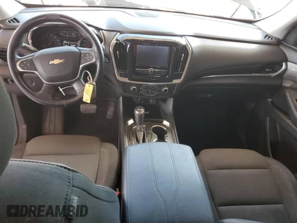 2019 Chevrolet Traverse LS with VIN 1GNERFKW1KJ130891, listed as a Copart auction lot 80649185 with 91,875 mi miles and Salvage title. Bid and sale history available at DreamBid. Image 8.