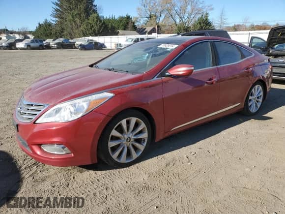2013 Hyundai Azera с VIN KMHFH4JG0DA296056, выставлен на аукционе Copart как лот 79929914 с пробегом Не указан миль и Списание • Salvage title. История ставок и продаж доступна на DreamBid. Изображение 1.