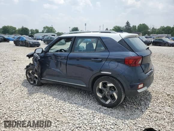 2020 Hyundai Venue Denim с VIN KMHRC8A36LU047404, выставлен на аукционе Copart как лот 59582165 с пробегом Не указан миль и Списание • Salvage title. История ставок и продаж доступна на DreamBid. Изображение 2.