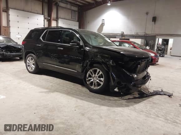 2021 Chevrolet Traverse High Country z VIN 1GNEVNKW9MJ150993, wystawiony jako IAAI lot #41224329 z przebiegiem 100 425 mil mil oraz . Historia ofert i sprzedaży dostępna na DreamBid. Obrazek 1.