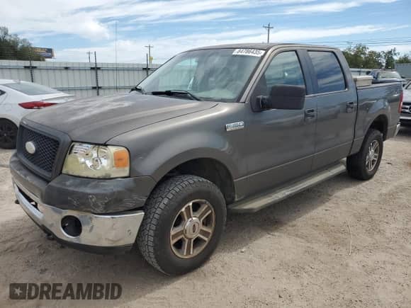 2006 Ford F-150 XLT with VIN 1FTPW14566FB74539, listed as a Copart auction lot 84786435 with 246,141 mi miles and Salvage title. Bid and sale history available at DreamBid. Image 1.