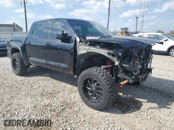 2023 Toyota Tundra TRD Pro Hybrid with VIN 5TFPC5DB1PX024226, listed as a Copart auction lot 81860945 with 17,403 mi miles and Salvage title. Bid and sale history available at DreamBid. Image 4.