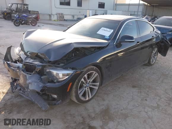 2018 BMW 4 Series 430i with VIN WBA4J1C55JBG76042, listed as a IAAI auction lot 42860141 with 96,052 mi miles and . Bid and sale history available at DreamBid. Image 2.