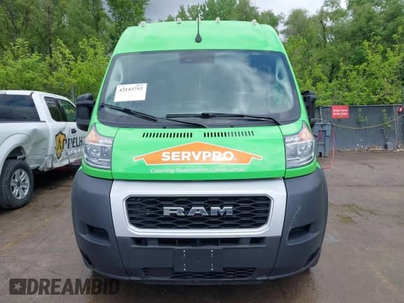 2022 Ram ProMaster Cargo with VIN 3C6MRVJG5NE114565, listed as a IAAI auction lot 42143752 with 43,382 mi miles and . Bid and sale history available at DreamBid. Image 12.