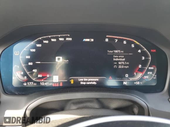 2021 BMW M3 с VIN WBS53AY03MFL42464, выставлен на аукционе Copart как лот 42829735 с пробегом 19 875 миль миль и Списание • Salvage title. История ставок и продаж доступна на DreamBid. Изображение 9.