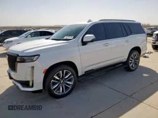 2021 Cadillac Escalade Sport with VIN 1GYS3EKL4MR261678, listed as a Copart auction lot 49279175 with 61,057 mi miles and Clean title. Bid and sale history available at DreamBid. Image 1.