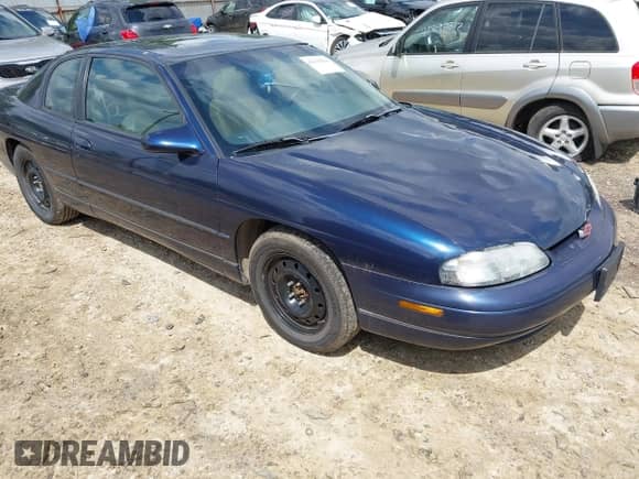 1998 Chevrolet Monte Carlo Z34 with VIN 2G1WX12K9W9309726, listed as a IAAI auction lot 42365024 with 184,025 mi miles and . Bid and sale history available at DreamBid. Image 1.