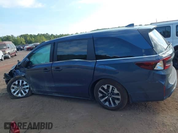 2025 Honda Odyssey EX-L с VIN 5FNRL6H68SB040700, выставлен на аукционе IAAI как лот 43160351 с пробегом 6 344 миль миль и . История ставок и продаж доступна на DreamBid. Изображение 14.