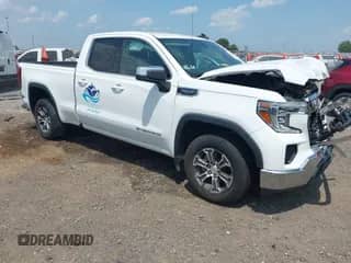 2022 GMC Sierra 1500 SLE with VIN 1GTR8BED6NZ109153, listed as a IAAI auction lot 42869549 with 74,961 mi miles and . Bid and sale history available at DreamBid. Image 1.