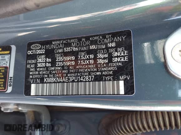 2023 Hyundai Ioniq 5 SEL с VIN KM8KN4AE3PU142837, выставлен на аукционе IAAI как лот 42391734 с пробегом 25 411 миль миль и . История ставок и продаж доступна на DreamBid. Изображение 9.
