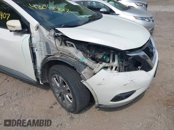 2017 Nissan Murano SL z VIN 5N1AZ2MH0HN153624, wystawiony jako IAAI lot #43014407 z przebiegiem 147 600 mil mil oraz . Historia ofert i sprzedaży dostępna na DreamBid. Obrazek 6.