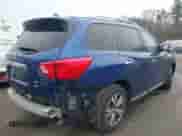 2019 Nissan Pathfinder SV with VIN 5N1DR2MMXKC585246, listed as a IAAI auction lot 42027197 with 124,181 mi miles and . Bid and sale history available at DreamBid. Image 4.