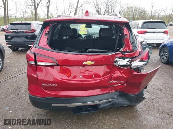 2024 Chevrolet Equinox Premier with VIN 3GNAXXEG3RL362717, listed as a IAAI auction lot 41961578 with 1,299 mi miles and . Bid and sale history available at DreamBid. Image 16.