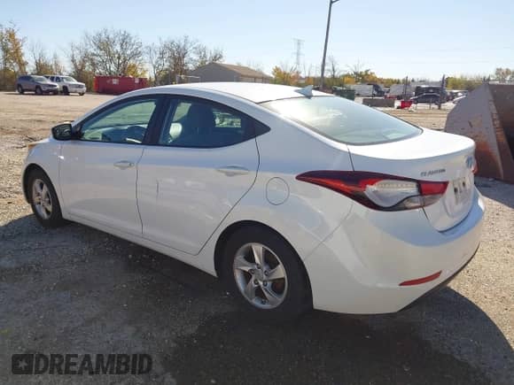2014 Hyundai Elantra SE with VIN 5NPDH4AE8EH515558, listed as a IAAI auction lot 43496639 with 120,874 mi miles and . Bid and sale history available at DreamBid. Image 3.
