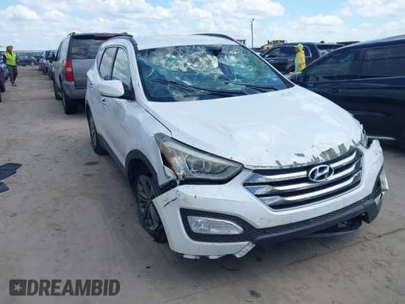 2016 Hyundai Santa Fe with VIN 5XYZU3LB4GG354845, listed as a IAAI auction lot 42512244 with 85,581 mi miles and . Bid and sale history available at DreamBid. Image 1.