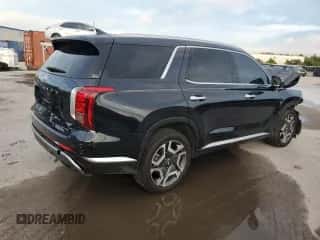 2024 Hyundai Palisade Limited with VIN KM8R54GE0RU758407, listed as a Copart auction lot 71642665 with 11,905 mi miles and Salvage title. Bid and sale history available at DreamBid. Image 3.