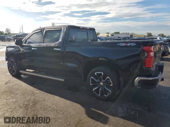 2024 Chevrolet Silverado 1500 LTZ with VIN 1GCUDGED5RZ334513, listed as a Copart auction lot 72068305 with 37,740 mi miles and Salvage title. Bid and sale history available at DreamBid. Image 2.