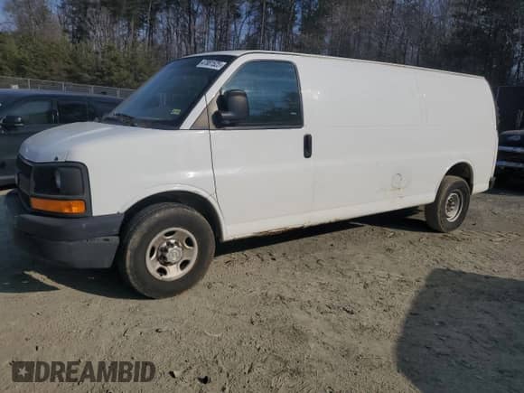 2013 Chevrolet Express Cargo with VIN 1GCWGGBA3D1109881, listed as a Copart auction lot 47881525 with Not provided miles and Clean title. Bid and sale history available at DreamBid. Image 1.