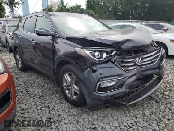 2018 Hyundai Santa Fe 2.4L with VIN 5XYZUDLB1JG504486, listed as a Copart auction lot 82039555 with 72,685 mi miles and Salvage title. Bid and sale history available at DreamBid. Image 4.