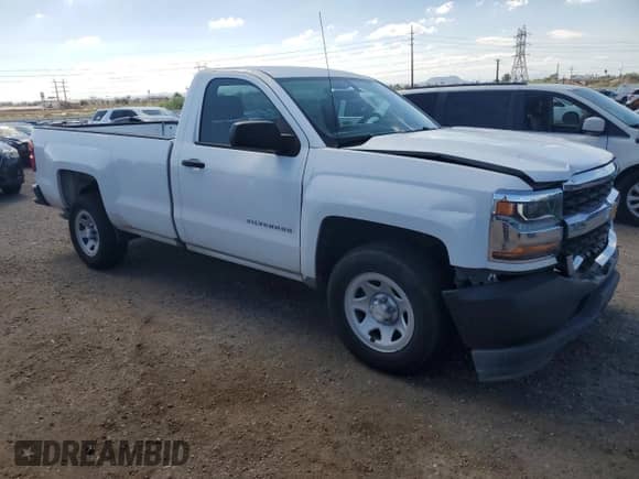 2018 Chevrolet Silverado 1500 Work Truck with VIN 1GCNCNEC5JZ261795, listed as a Copart auction lot 86986685 with 47,446 mi miles and Salvage title. Bid and sale history available at DreamBid. Image 4.