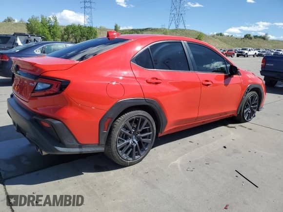 2023 Subaru WRX Limited with VIN JF1VBAL65P9819006, listed as a Copart auction lot 57825105 with 16,728 mi miles and Salvage title. Bid and sale history available at DreamBid. Image 3.