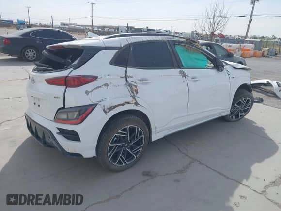 2023 Hyundai Kona N Line с VIN KM8K33A31PU000548, выставлен на аукционе IAAI как лот 41929985 с пробегом 21 432 миль миль и . История ставок и продаж доступна на DreamBid. Изображение 4.