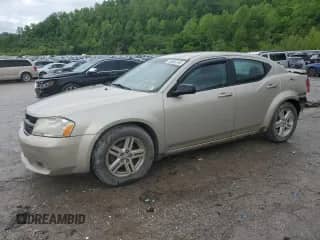 2008 Dodge Avenger SXT with VIN 1B3LC56J98N217550, listed as a Copart auction lot 56066755 with 191,339 mi miles and Salvage title. Bid and sale history available at DreamBid. Image 1.
