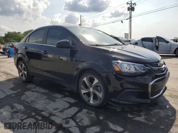 2020 Chevrolet Sonic Premier with VIN 1G1JF5SB0L4111667, listed as a Copart auction lot 54830755 with 78,595 mi miles and Salvage title. Bid and sale history available at DreamBid. Image 4.