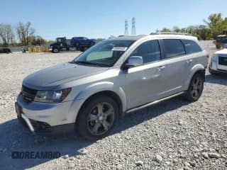 2015 Dodge Journey Crossroad with VIN 3C4PDDGG8FT581501, listed as a Copart auction lot 84650445 with 116,853 mi miles and Salvage title. Bid and sale history available at DreamBid. Image 1.