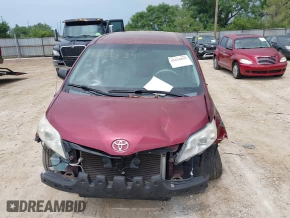 2013 Toyota Sienna L with VIN 5TDZK3DC7DS298153, listed as a IAAI auction lot 42435839 with 161,725 mi miles and . Bid and sale history available at DreamBid. Image 13.