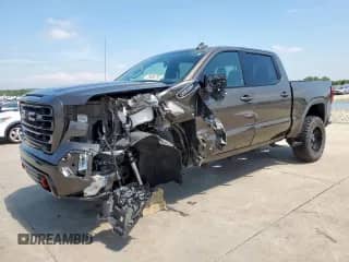 2019 GMC Sierra 1500 AT4 with VIN 1GTP9EED7KZ333582, listed as a Copart auction lot 59680795 with 58,569 mi miles and Salvage title. Bid and sale history available at DreamBid. Image 1.