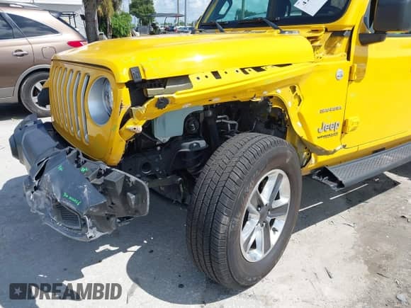 2021 Jeep Wrangler Unlimited Sahara Altitude with VIN 1C4HJXEG8MW561709, listed as a IAAI auction lot 42955764 with 67,226 mi miles and . Bid and sale history available at DreamBid. Image 6.