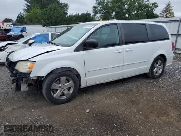2013 Dodge Grand Caravan SE with VIN 2C4RDGBG2DR813544, listed as a Copart auction lot 69126495 with 116,344 mi miles and Salvage title. Bid and sale history available at DreamBid. Image 1.