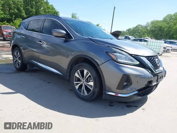 2021 Nissan Murano SV с VIN 5N1AZ2BJ9MC121315, выставлен на аукционе IAAI как лот 42251241 с пробегом 76 379 миль миль и . История ставок и продаж доступна на DreamBid. Изображение 1.