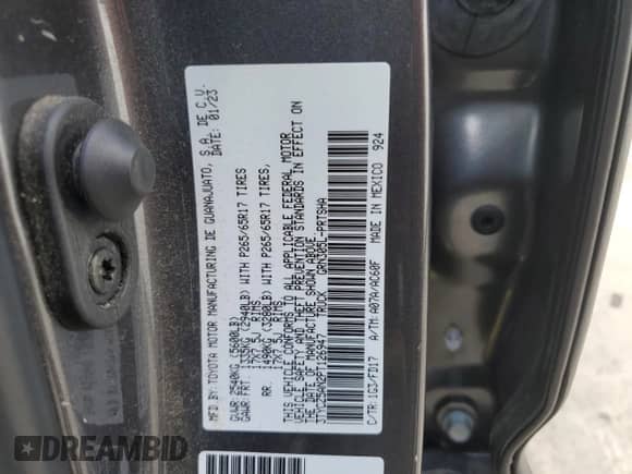 2023 Toyota Tacoma SR z VIN 3TYCZ5AN2PT126947, wystawiony jako Copart lot #70491195 z przebiegiem 69 236 mil mil oraz Szkoda całkowita • Salvage title. Historia ofert i sprzedaży dostępna na DreamBid. Obrazek 12.