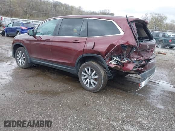 2021 Honda Pilot EX с VIN 5FNYF6H33MB080131, выставлен на аукционе IAAI как лот 41951331 с пробегом 40 919 миль миль и . История ставок и продаж доступна на DreamBid. Изображение 3.