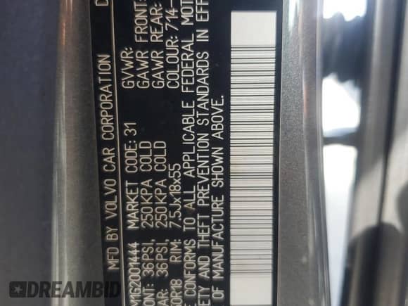 2016 Volvo S60 T5 Platinum с VIN YV4612UM1G2001444, выставлен на аукционе Copart как лот 76874694 с пробегом 90 875 миль миль и Списание • Salvage title. История ставок и продаж доступна на DreamBid. Изображение 12.