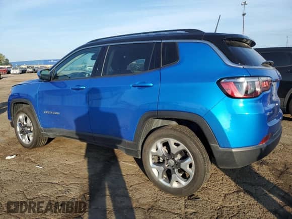 2021 Jeep Compass Limited with VIN 3C4NJDCB2MT533368, listed as a Copart auction lot 81395675 with 40,872 mi miles and Non repairable. Bid and sale history available at DreamBid. Image 2.