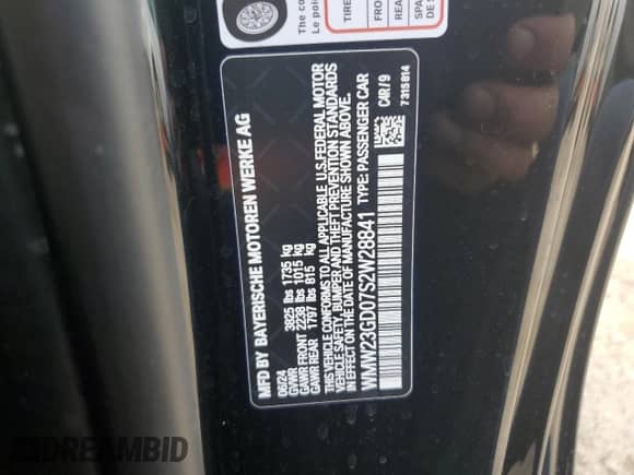 2025 MINI Hardtop Cooper S with VIN WMW23GD07S2W28841, listed as a Copart auction lot 81201575 with 4,887 mi miles and Salvage title. Bid and sale history available at DreamBid. Image 12.