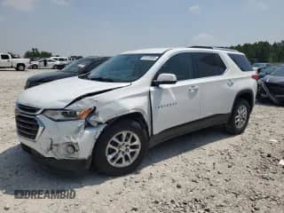 2018 Chevrolet Traverse LT Cloth z VIN 1GNEVGKW5JJ230573, wystawiony jako Copart lot #64139095 z przebiegiem 127 160 mil mil oraz Czysty tytuł • Clean title. Historia ofert i sprzedaży dostępna na DreamBid. Obrazek 1.