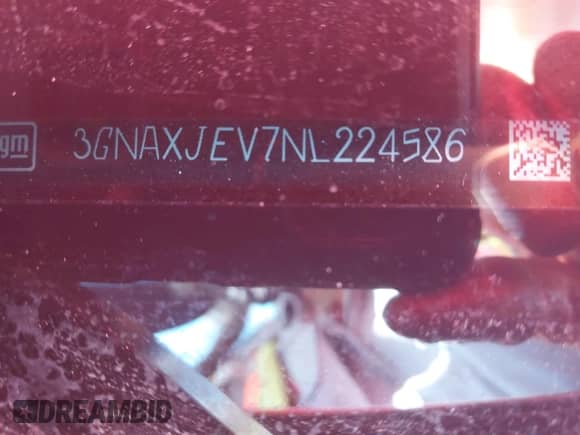 2022 Chevrolet Equinox LT с VIN 3GNAXJEV7NL224586, выставлен на аукционе IAAI как лот 43003961 с пробегом 146 549 миль миль и . История ставок и продаж доступна на DreamBid. Изображение 9.