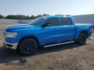 2021 Ram 1500 Lone Star z VIN 1C6RREFT6MN502748, wystawiony jako Copart lot #66489285 z przebiegiem 70 761 mil mil oraz Szkoda całkowita • Salvage title. Historia ofert i sprzedaży dostępna na DreamBid. Obrazek 1.