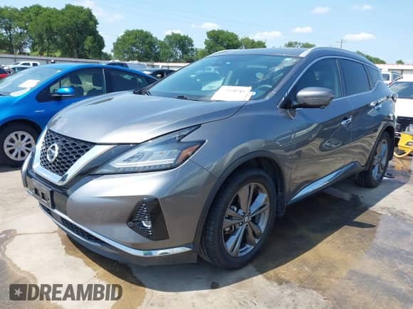 2021 Nissan Murano Platinum z VIN 5N1AZ2DS9MC103600, wystawiony jako IAAI lot #42324545 z przebiegiem 50 207 mil mil oraz . Historia ofert i sprzedaży dostępna na DreamBid. Obrazek 2.