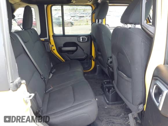 2021 Jeep Wrangler Unlimited Sport S with VIN 1C4HJXDN4MW744315, listed as a IAAI auction lot 42242941 with 35,344 mi miles and . Bid and sale history available at DreamBid. Image 8.