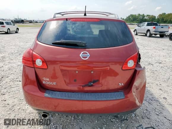 2009 Nissan Rogue SL with VIN JN8AS58T99W052915, listed as a Copart auction lot 80675505 with 109,257 mi miles and Salvage title. Bid and sale history available at DreamBid. Image 6.