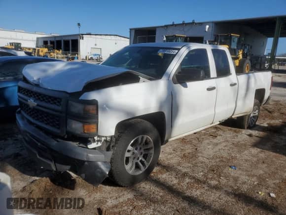 2014 Chevrolet Silverado 1500 Work Truck z VIN 1GCRCPEC8EZ165520, wystawiony jako Copart lot #80759424 z przebiegiem Nie podano mil oraz Szkoda całkowita • Salvage title. Historia ofert i sprzedaży dostępna na DreamBid. Obrazek 1.