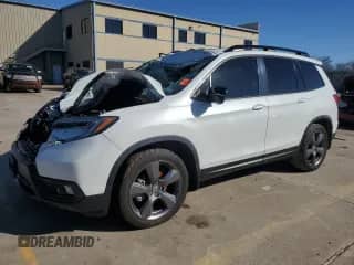 2021 Honda Passport Touring с VIN 5FNYF7H99MB009607, выставлен на аукционе Copart как лот 86992664 с пробегом Не указан миль и Списание • Salvage title. История ставок и продаж доступна на DreamBid. Изображение 1.