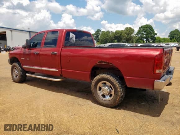 2006 Dodge 2500 SLT with VIN 1D7KS28C36J176384, listed as a Copart auction lot 62290335 with 328,478 mi miles and Salvage title. Bid and sale history available at DreamBid. Image 2.