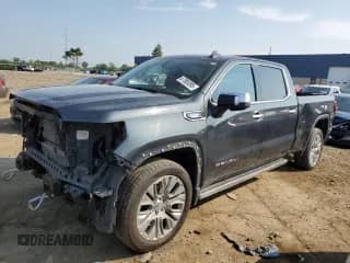 2021 GMC Sierra 1500 Denali z VIN 1GTU9FET0MZ320479, wystawiony jako Copart lot #67985395 z przebiegiem 117 796 mil mil oraz Czysty tytuł • Clean title. Historia ofert i sprzedaży dostępna na DreamBid. Obrazek 1.