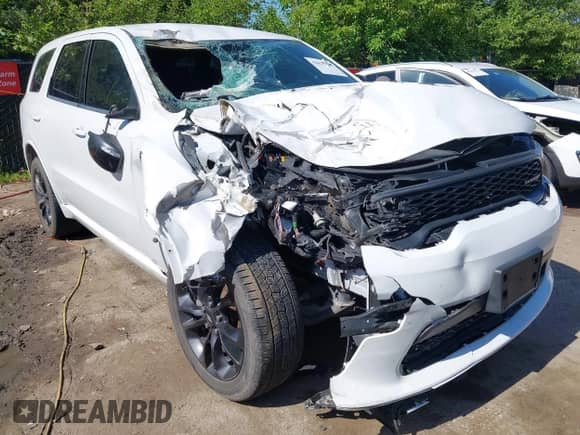2021 Dodge Durango GT Plus with VIN 1C4RDJDG4MC643495, listed as a IAAI auction lot 42632636 with 76,637 mi miles and . Bid and sale history available at DreamBid. Image 6.
